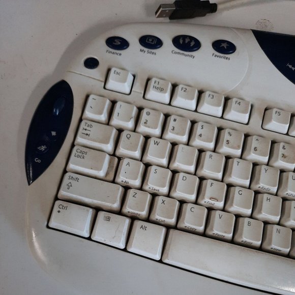 Logitech Internet Navigator Computer Keyboard USB Model Y-BE22 Vintage - Picture 4 of 11